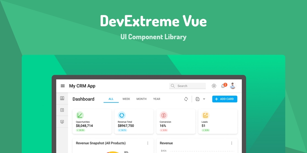 DevExtreme Vue - UI Component Library - Made with Vue.js