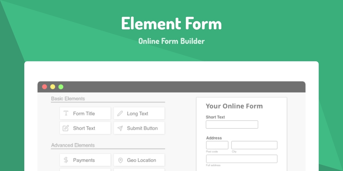 Element Form - Online Form Builder - Made with Vue.js