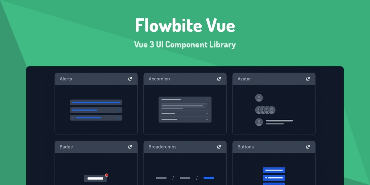 Flowbite Vue - Vue 3 UI Component Library - Made with Vue.js