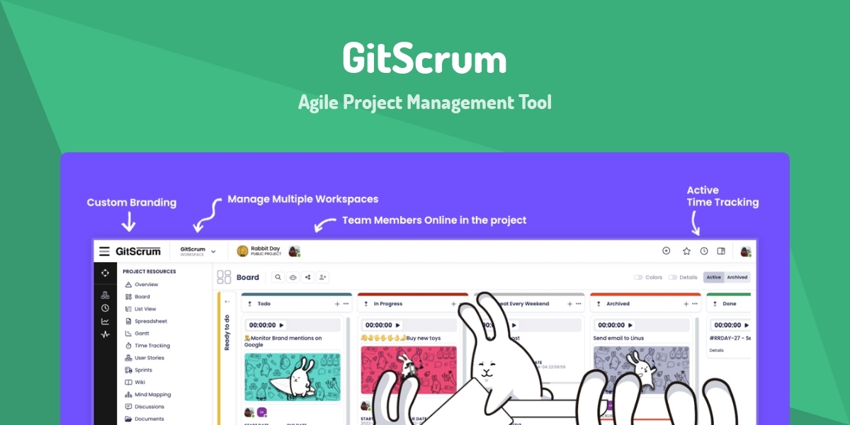 GitScrum - Agile Project Management Tool - Made with Vue.js