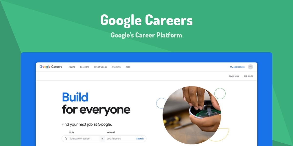 Google Careers - Google's Career Platform - Made with Vue.js