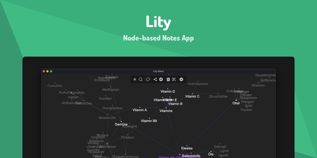Lity - Node-based Notes App - Made with Vue.js
