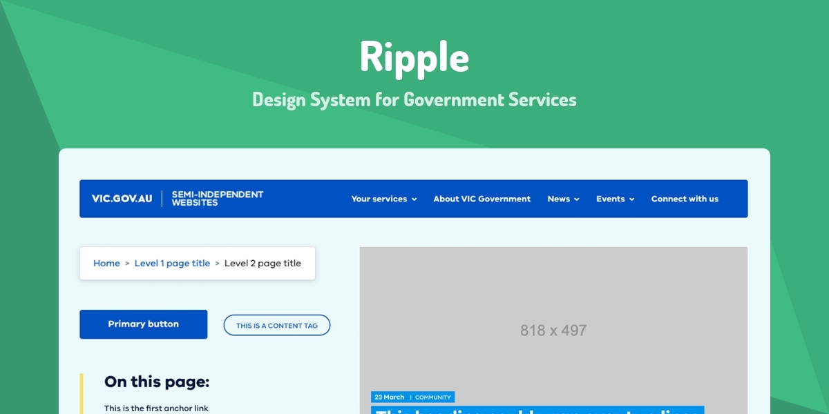 Ripple - Design System for Government Services - Made with Vue.js
