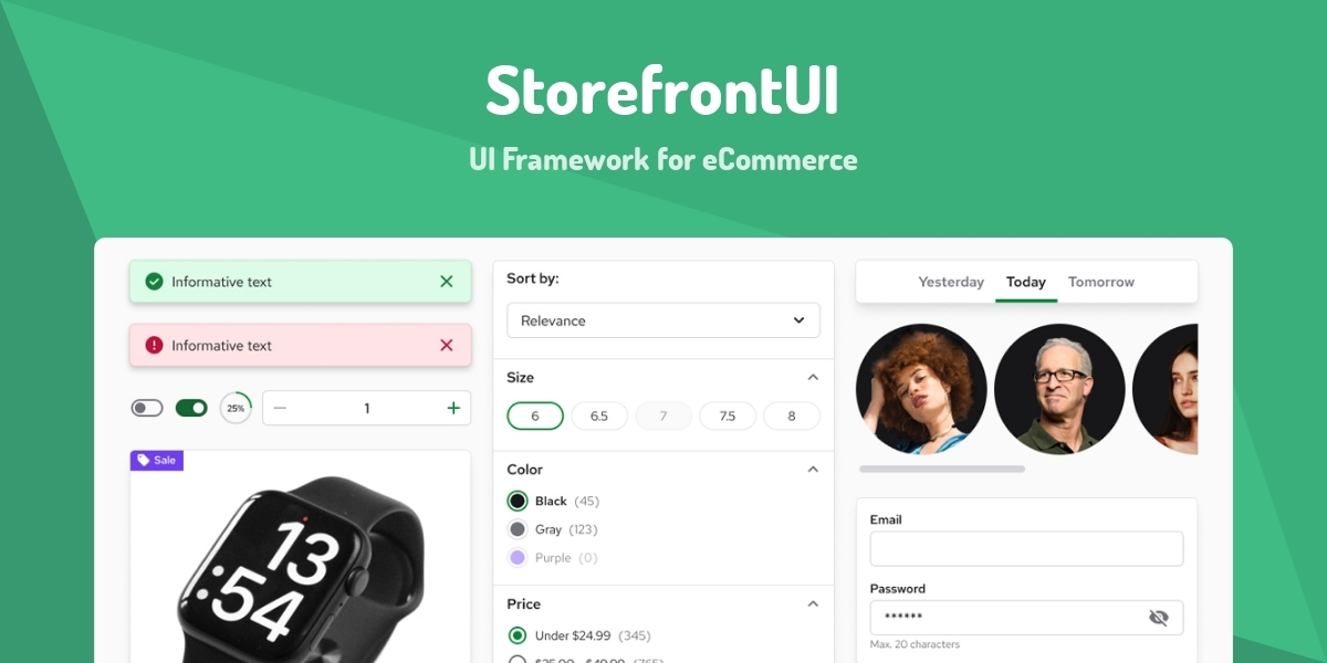 StorefrontUI - UI Framework for eCommerce - Made with Vue.js