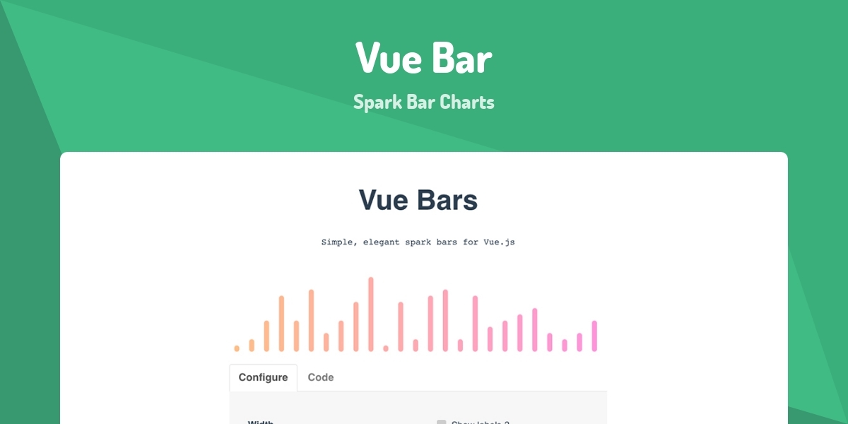 Vue Bar - Spark Bar Charts - Made with Vue.js