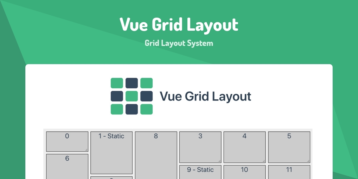 Vue Grid Layout - Grid Layout System - Made with Vue.js