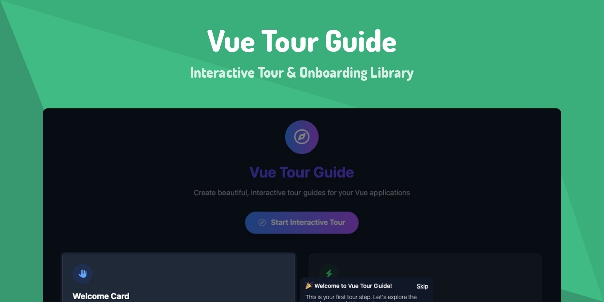 Vue Tour Guide - Interactive Tour & Onboarding Library - Made with Vue.js
