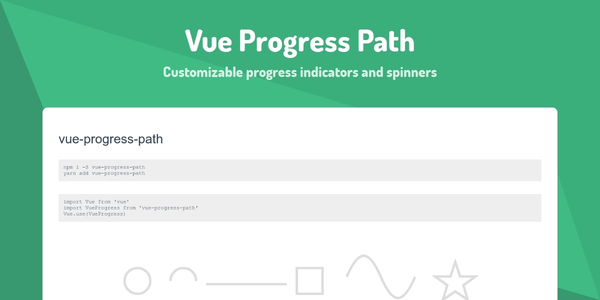 Vue Progress Path - Customizable progress indicators and spinners ...