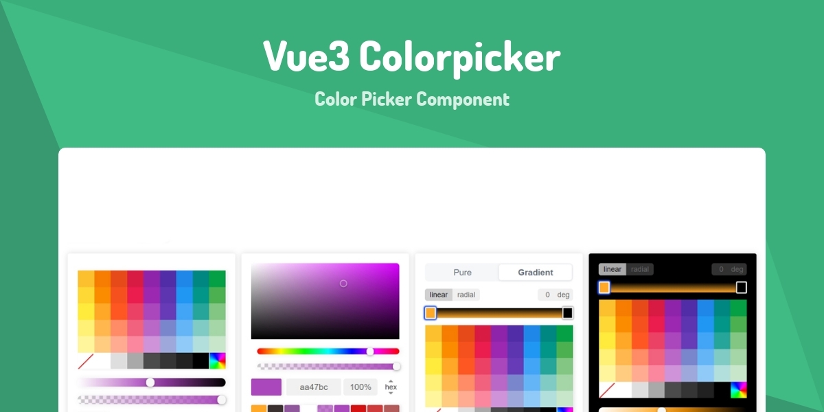 Vue3 Colorpicker - Color Picker Component - Made with Vue.js