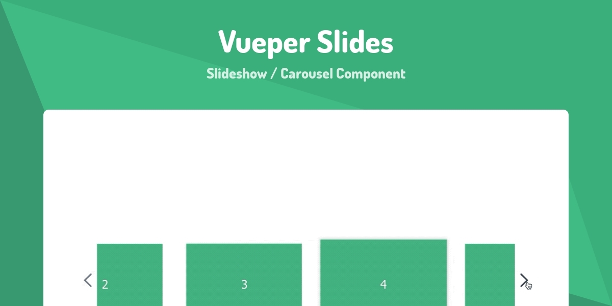 Vueper Slides Slideshow / Carousel Component Made with Vue.js